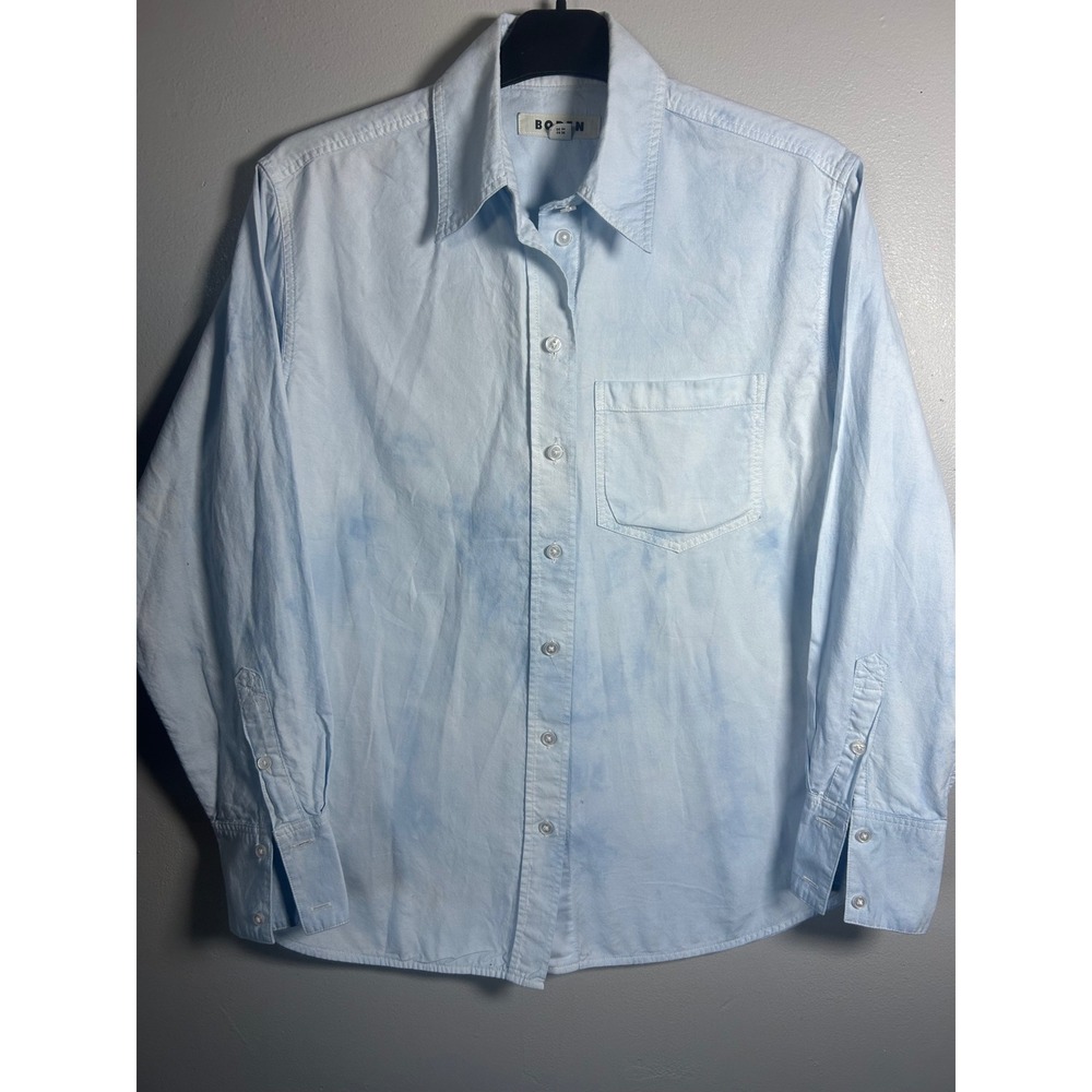 BODEN‎ Light Blue Chambray Button Down Shirt Long Sleeve Casual Womens Size US 4